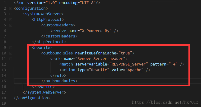 如何在IIS7~IIS8.5里删除或修改服务器协议头Server方法