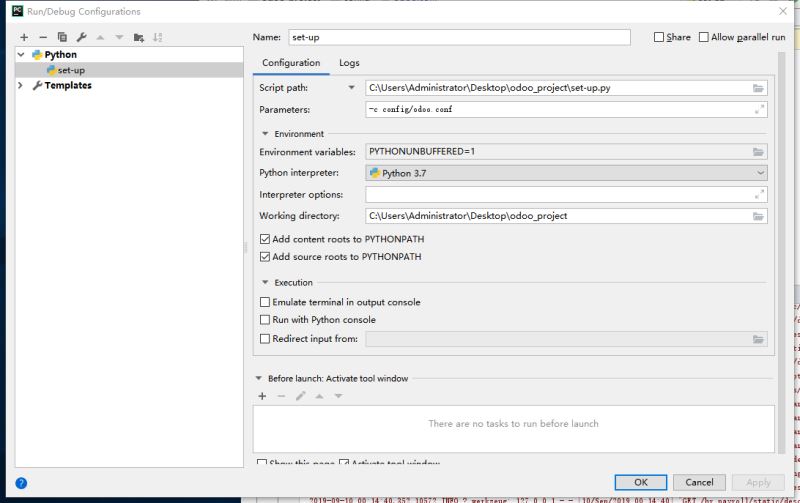 如何在windows10系统上安装odoo12开发环境的方法