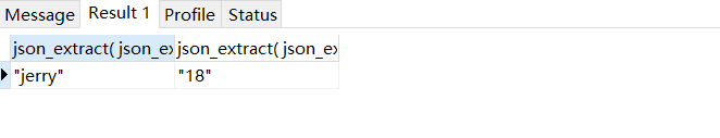 Mysql使用函数json_extract处理Json类型数据的方法实例