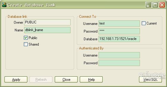 Oracle创建Database Link的两种方式详解